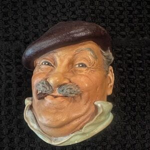 Vintage Vintage Bossons Chalkware Head Frenchman Bust Sculpture